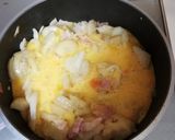 ポテト玉ねぎベーコン卵炒め作り方4写真
