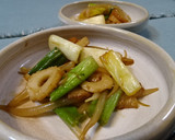 香り良し、ネギと鰹節の焦がし醤油炒め作り方6写真