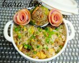 簡単激ウマ♪オイマヨにんにく焼肉炒飯作り方5写真
