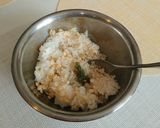 やみつき！青じそ天かすのおにぎり☆作り方2写真