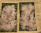 冷凍焼鳥＋マヨ＋紫蘇　のり巻き　簡単作り方6写真