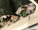 冷凍焼鳥＋マヨ＋紫蘇　のり巻き　簡単作り方9写真