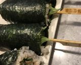 冷凍焼鳥＋マヨ＋紫蘇　のり巻き　簡単作り方12写真