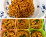 ナポリタン+お弁当おかずカップ作り方4写真