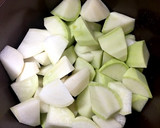 無水鍋でコクうま、イカと大根の煮物！作り方2写真
