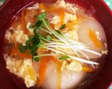 お麩と玉ねぎのかきたま汁作り方7写真