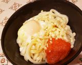 めんたい釜玉うどん作り方4写真