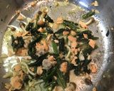 鮭とほうれん草とシメジのパスタ作り方26写真