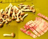アスパラベーコンきのこのクリーム炒め☆作り方1写真