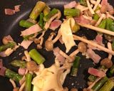 アスパラベーコンきのこのクリーム炒め☆作り方5写真