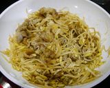 簡単！豚ニラもやしのガラムマサラ風味焼き作り方3写真