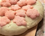 HB★春満開～桜のメロンパンピザ作り方10写真