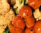 鶏肉＆ほうれん草炒め☆プチトマトのソース作り方4写真