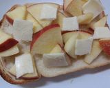 爽やかレモン風味❀りんごのチーズトースト作り方4写真