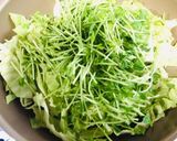 栄養満点☆春キャベツと豆苗の蒸し焼き作り方2写真