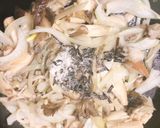 たっぷりきのこのバター醤油パスタ作り方4写真