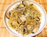 たっぷりきのこのバター醤油パスタ作り方8写真