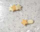 幼稚園　お弁当　星ピン留めの女の子お握り作り方1写真