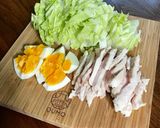 蒸し鶏のごまマヨサラダ作り方2写真