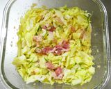 レンジ５分！おからで糖質オフのお好み焼き作り方3写真
