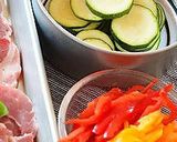 豚肉とズッキーニとアンチョビの重ね焼き♪作り方1写真