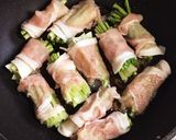 簡単で美味！かぶの葉の豚肉巻き✨作り方4写真