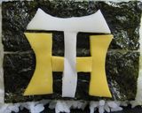 タイガース弁当（キャラ弁）作り方1写真