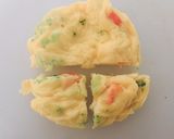 【離乳食】電子レンジで野菜オムレツ作り方4写真