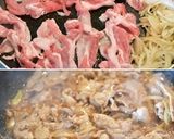 豚こま切れ肉と玉ねぎの生姜焼き作り方3写真