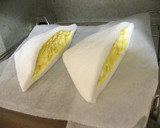 ふわとろ♪卵とチーズのはんぺんサンド作り方5写真