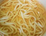 緑鮮やか♪春の葉の花うどん作り方2写真