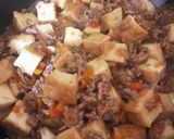 絹揚げ豆腐の麻婆豆腐作り方7写真