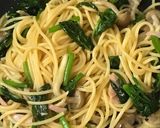 ほうれん草&きのこ&ベーコンの和風パスタ作り方8写真