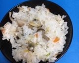 あさり缶ときのこの炊きこみご飯作り方5写真