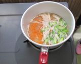 アスパラと卵の春色中華風スープ作り方2写真