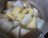大根と油揚げ白みそ煮♪作り方3写真