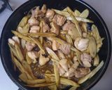 かんたん鶏ごぼう炊き込みご飯作り方3写真