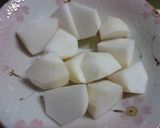 かぶと豚こまのトマトソース煮♪作り方1写真