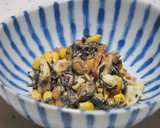 ひじきの煮物とコーン・卵のマヨネーズ和え作り方4写真
