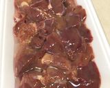 鶏レバーのカレー粉炒め〜無添加作り方1写真