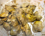 鶏レバーのカレー粉炒め〜無添加作り方5写真
