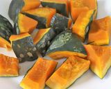 時短♪美味♪レンジかぼちゃの煮物★みそ味作り方2写真