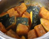 時短♪美味♪レンジかぼちゃの煮物★みそ味作り方4写真