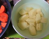 炊飯器で簡単！白だしで肉じゃが☆作り方1写真