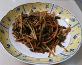 つくしと菜花とアサリの春パスタ作り方1写真