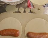 餃子皮巻きウインナー作り方1写真