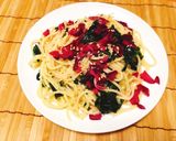 【冷製】わかめとおろしの塩麹パスタ作り方5写真