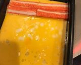 白だしde簡単カニカマ入り卵焼き作り方3写真