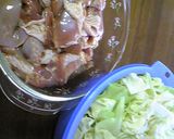 春キャベツと鶏モモの昆布茶炒め作り方1写真