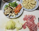 冷凍豆腐とベーコン野菜炒め作り方1写真